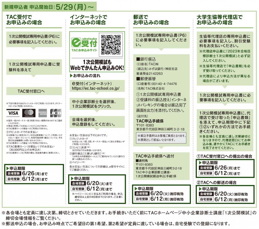 最新】2023年度TAC中小企業診断士講座 1次公開模試 - 参考書