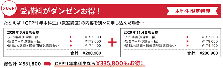 CFP1年本科生限定特典 CFP1年本科生限定特典