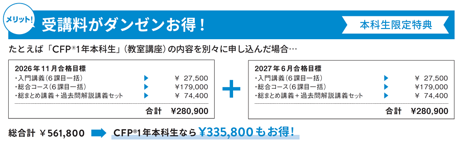 CFP1年本科生限定特典