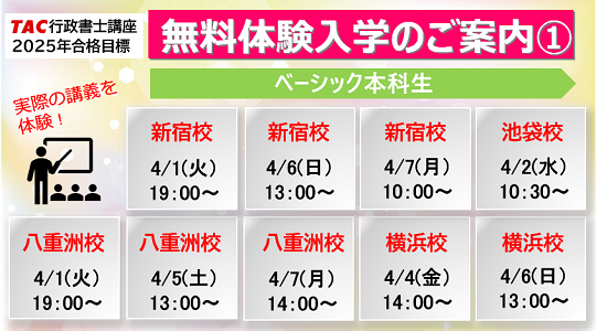 行政書士 総合答練＆最終答練3回分セット（3回分解答解説集付き