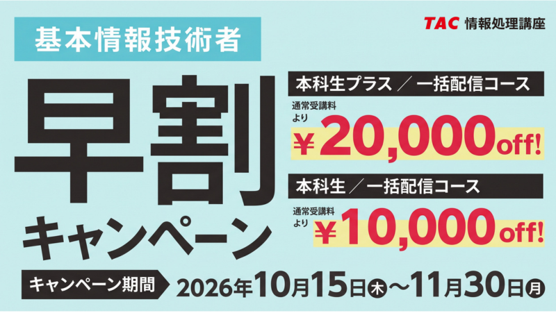 早割キャンペーン