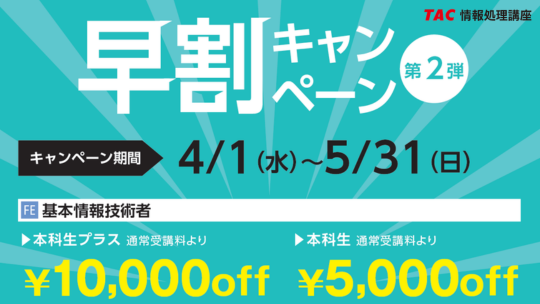 早割キャンペーン