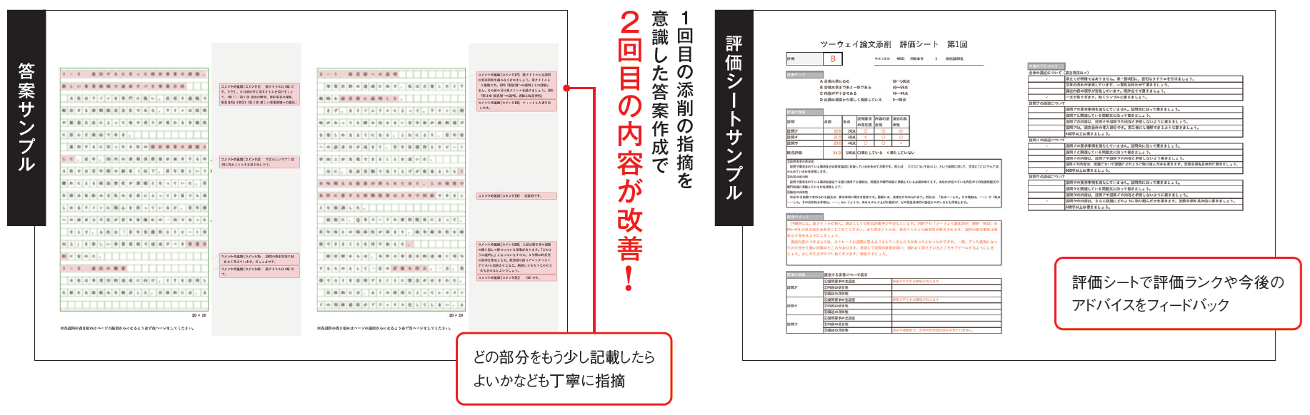 答案サンプル 答案サンプル