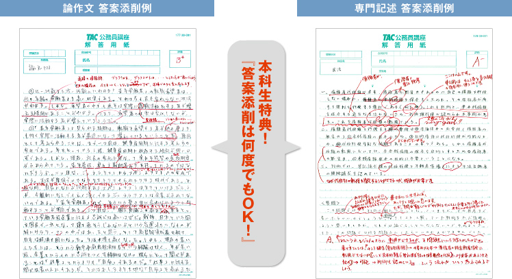 論文・専門記述添削のイメージ