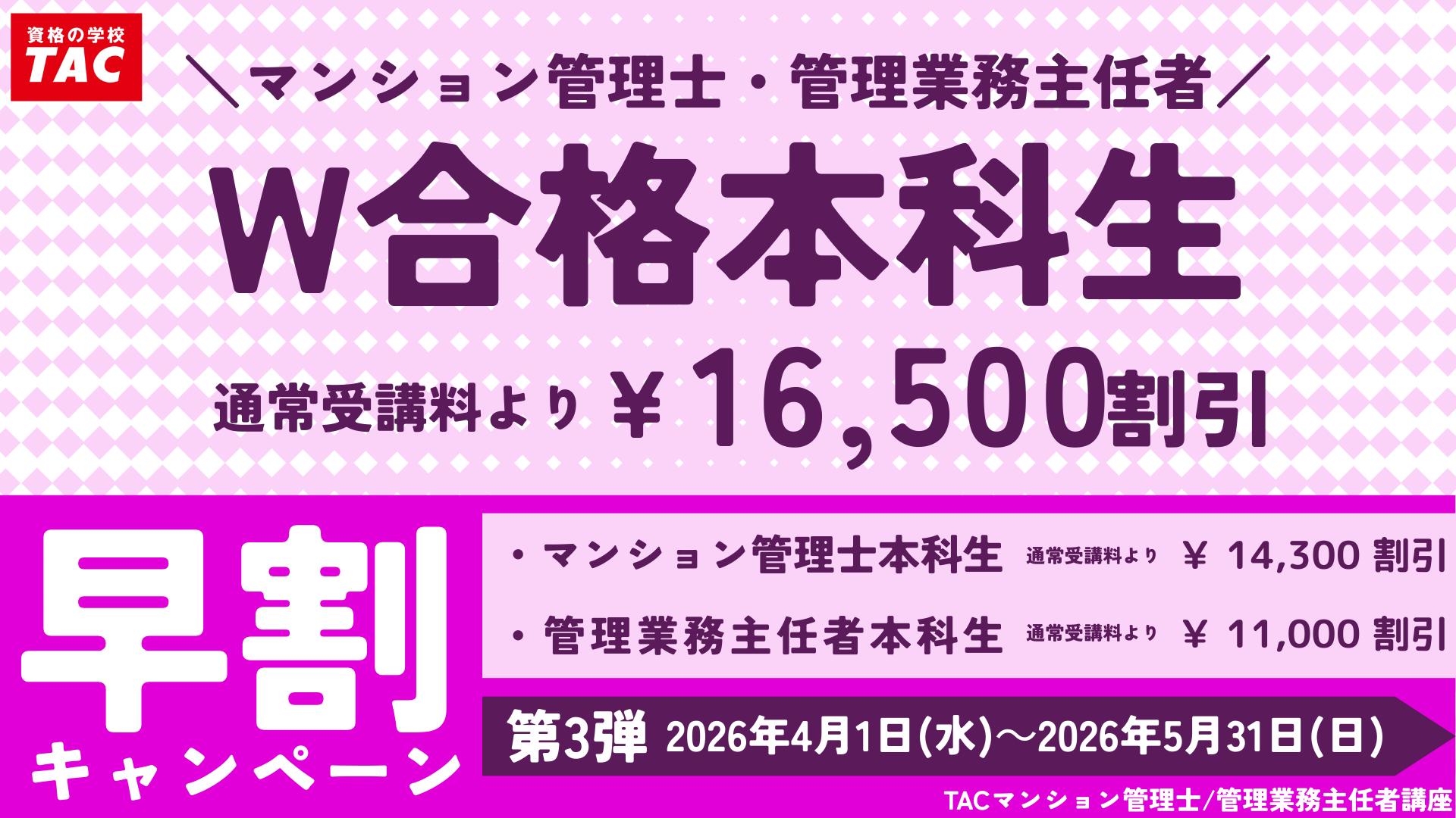 早割キャンペーン第3弾