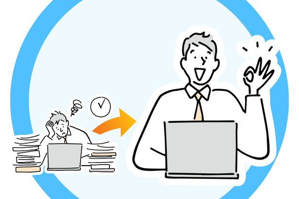 パソコンスクール人気ランキング1位 業務効率を改善した男性