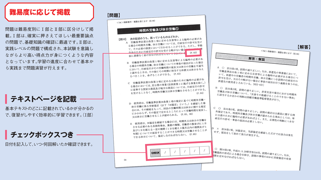 オリジナル教材 社会保険労務士 資格の学校tac タック