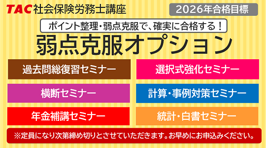 社労士　直前対策　オプション