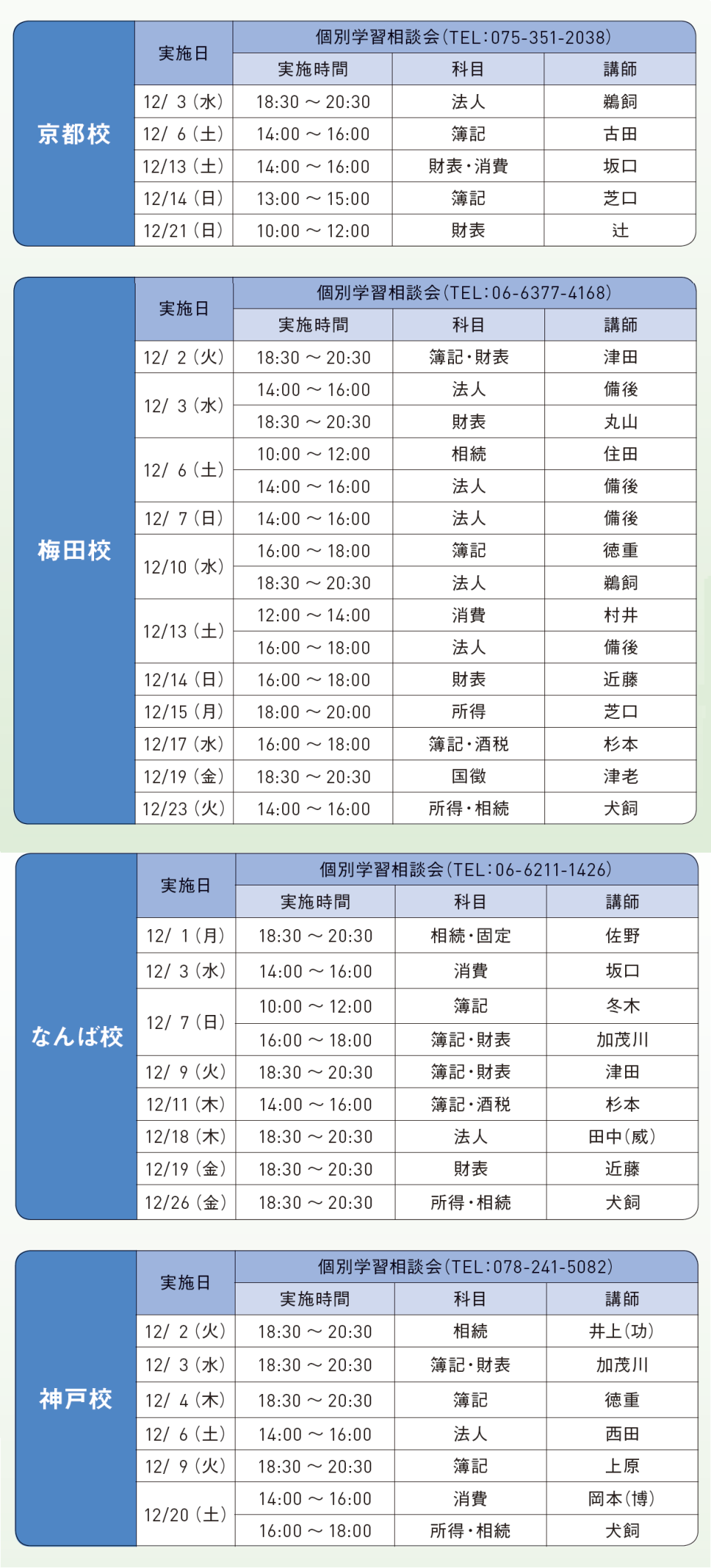 京都・梅田日程