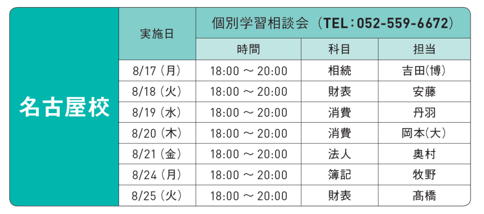 個別学習相談会